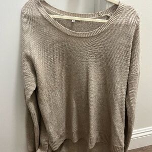 Madewell Beige Knit Long Sleeve Sweater XL